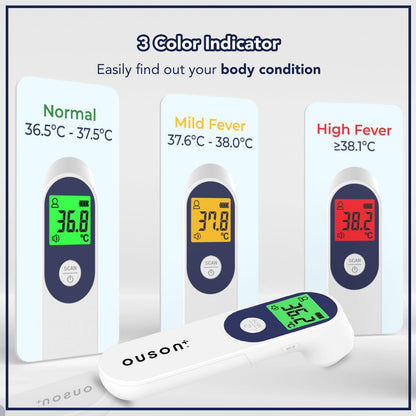Ouson 3 Colour Backlight Infrared Thermometer - Ouson